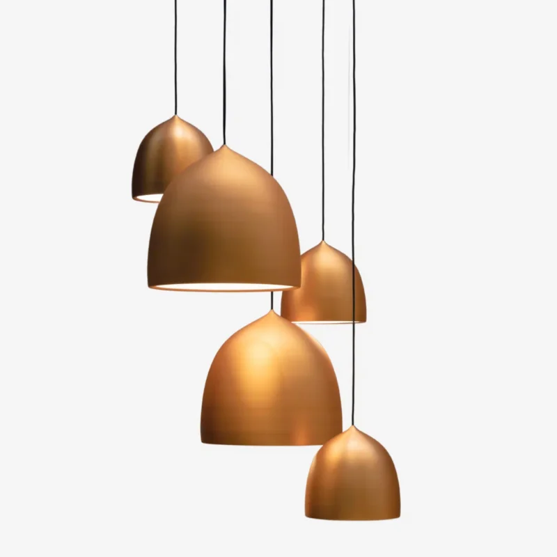 Metal hanging lamps